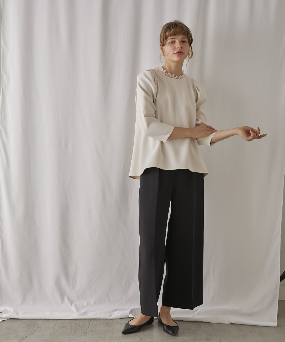 Third Chaco Collar Lace Set-Up Pants