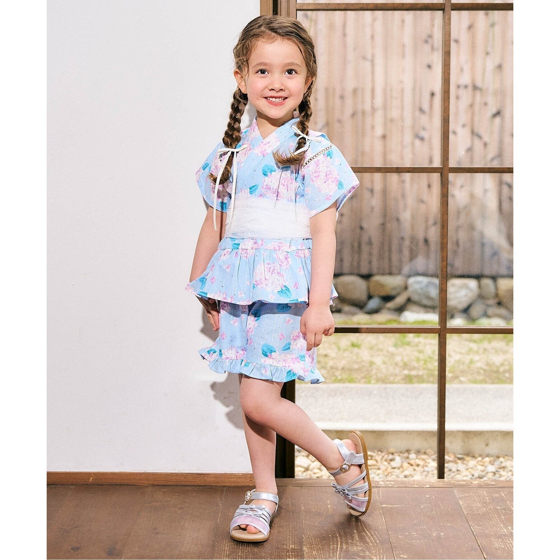 アプレ レ クール apres les cours リボンメッシュサンダル (アイボリー) アイボリー