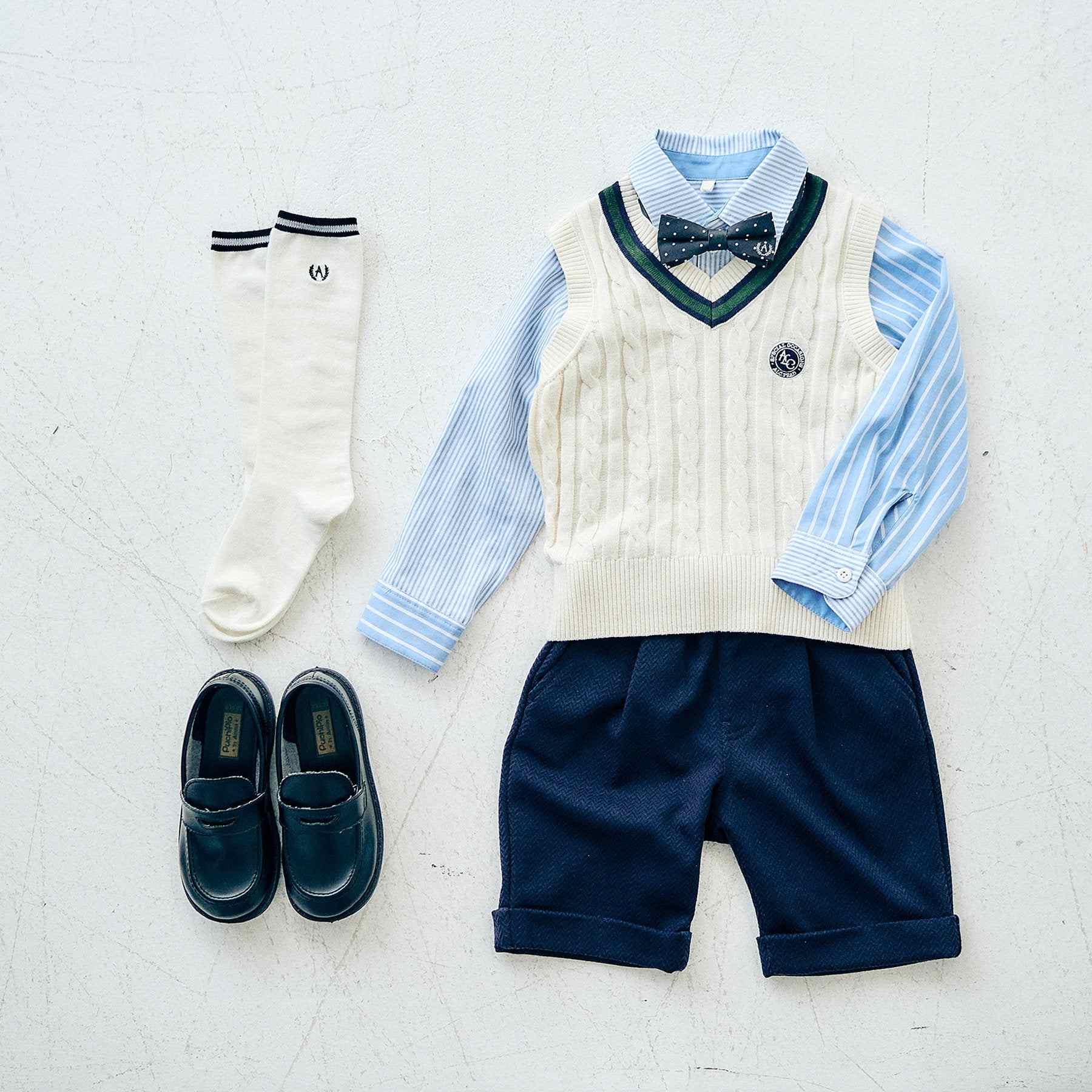 "Apres les cours" uniform high socks