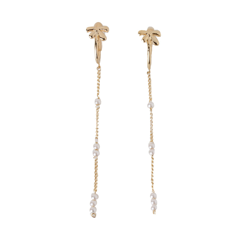 アクアガレージ aquagarage リボンパールスイングイヤリング レディース (ゴールド) ゴールド