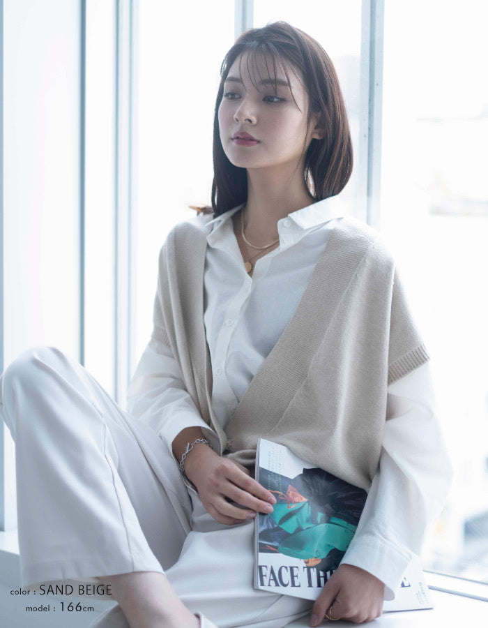 アクアガレージ aquagarage ニットベストカーディガン セーター