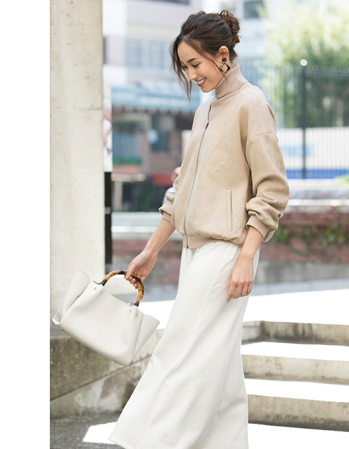 アクアガレージ aquagarage ブルゾン レディース 秋 Vネック (ブラック) ブラック