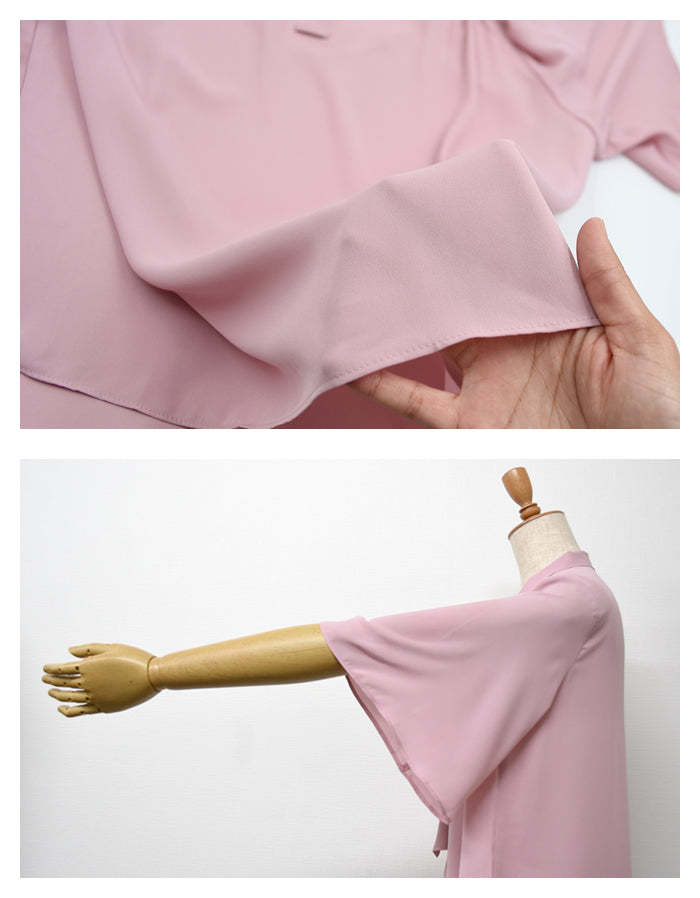 アクアガレージ aquagarage ボウタイブラウス レディース 春 夏 秋 半袖 五分袖 フレアスリーブ (ホワイト) ホワイト