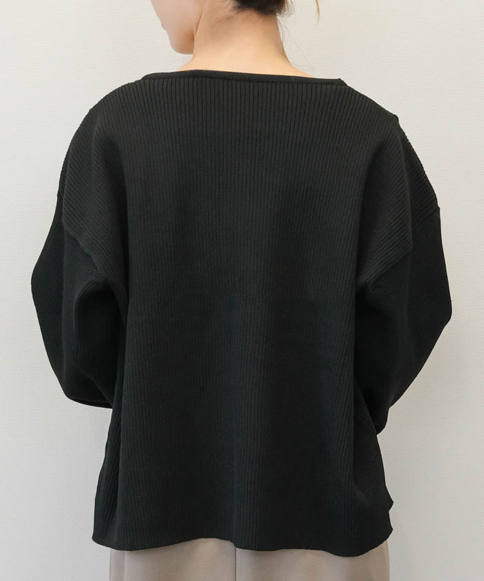 アクアガレージ aquagarage ダブルジップスポンジニットトップス レディース 春 秋 冬