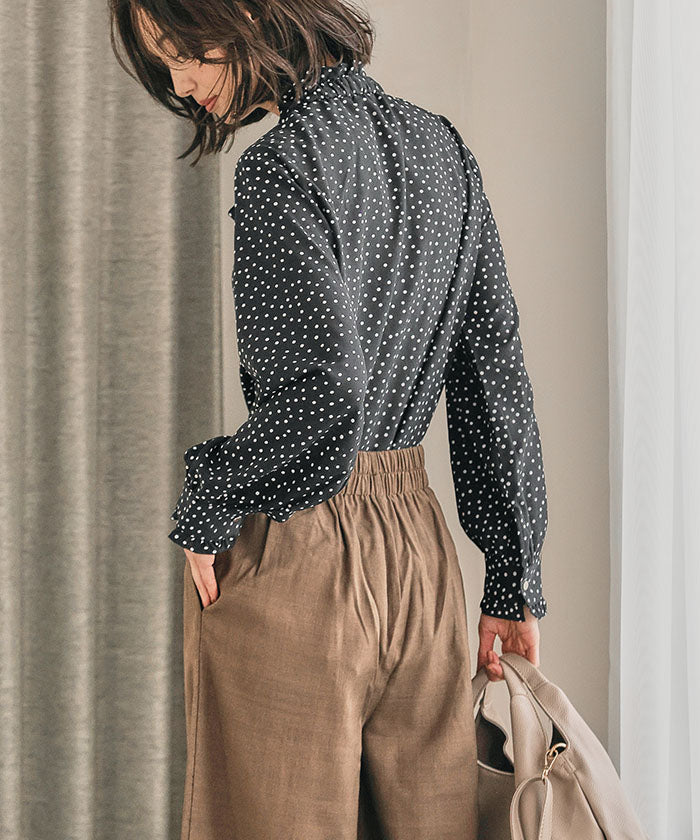 アクアガレージ aquagarage リネンライクサスペンダー付きパンツ レディース 春 夏 秋 M (ブラック) ブラック