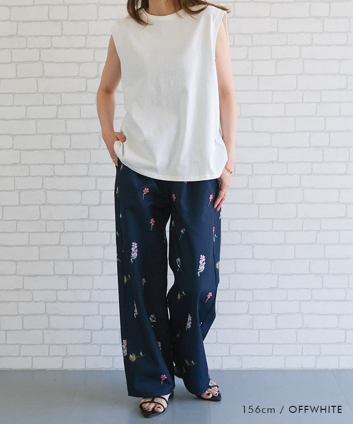 アクアガレージ aquagarage バックデザインノースリーブカットソー 春 夏 ロンT チュニック ノースリーブ (ブラック) ブラック