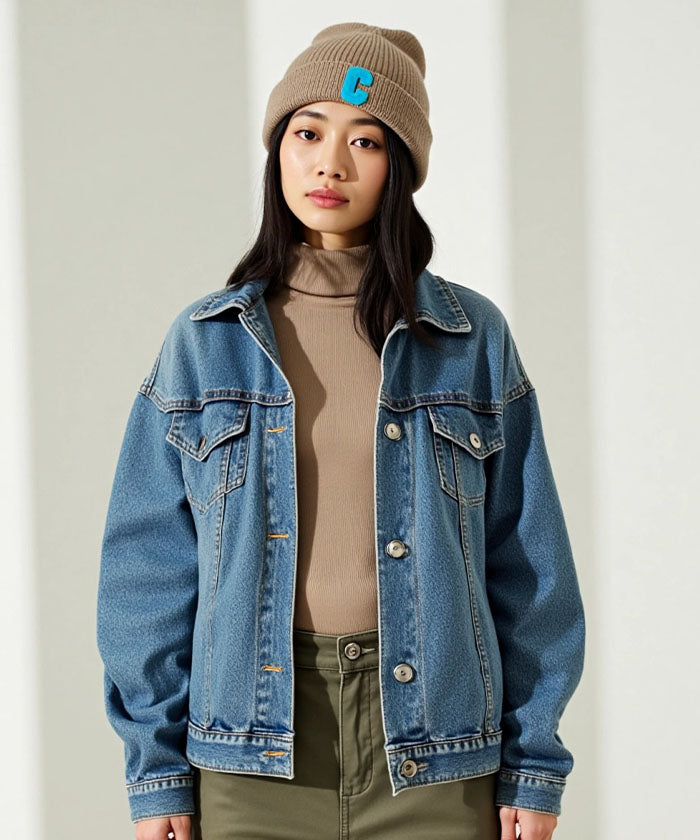 アクアガレージ aquagarage Cロゴニット帽 レディース 春 秋 冬 | アクアガレージ aquagarage (ブラック) ブラック