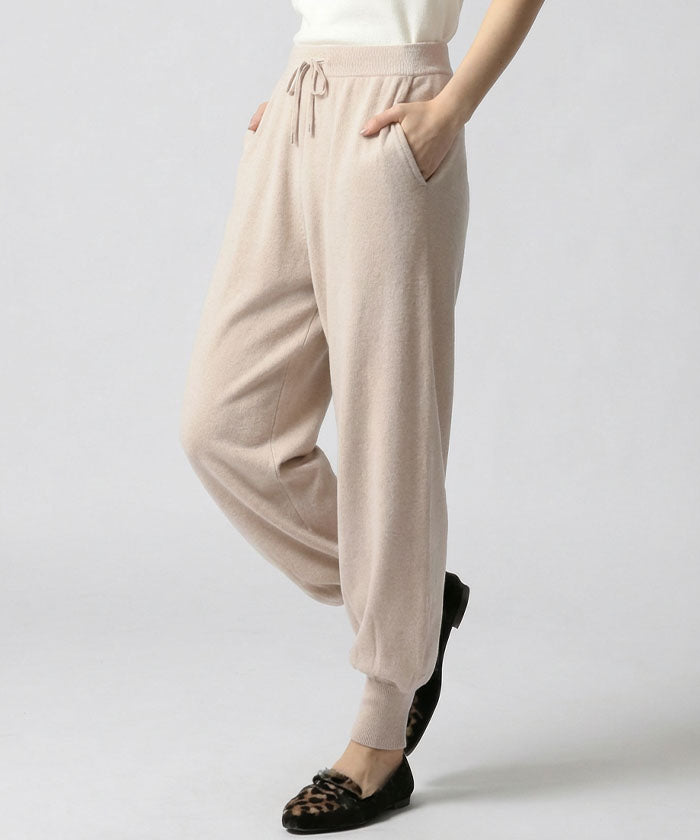 アクアガレージ aquagarage ニットジョガーパンツ レディース 秋 冬 M L |アクアガレージ aquagarage (チャコール) チャコール