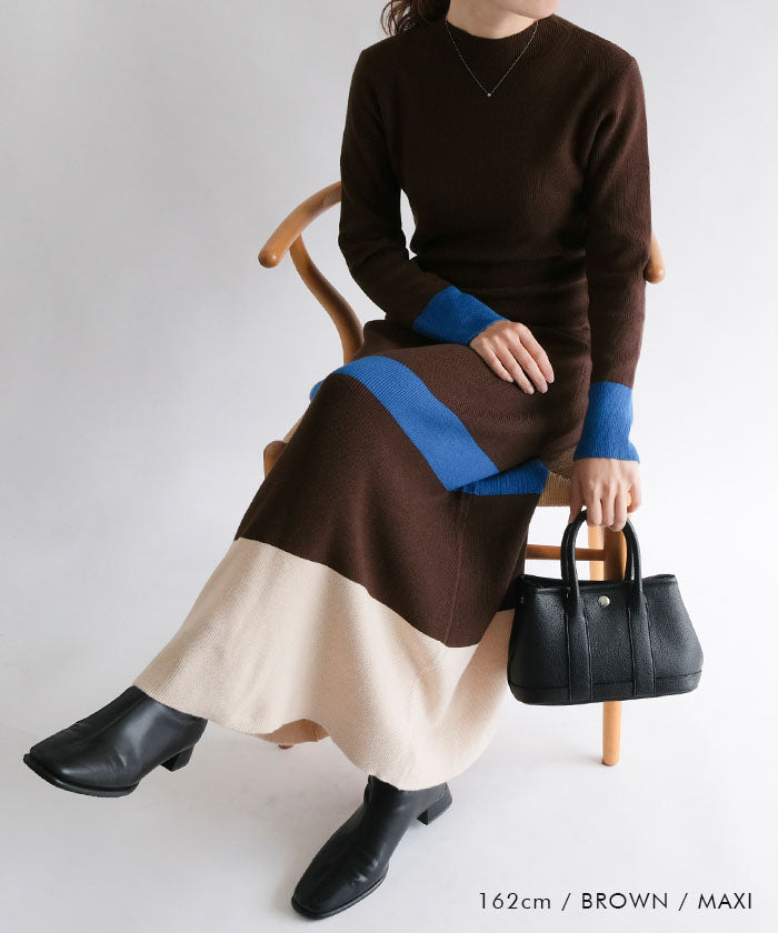 アクアガレージ aquagarage Aラインニットワンピース レディース 秋 冬 | アクアガレージ aquagarage (ブラック) ブラック