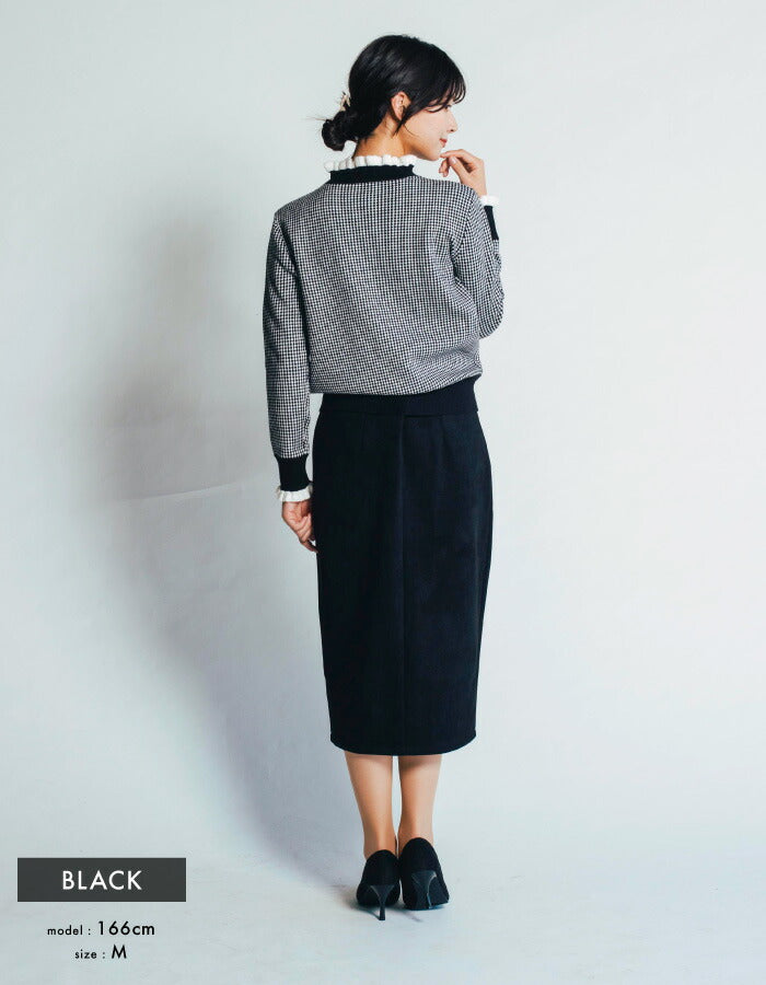 アクアガレージ aquagarage フリルネック ニット フリル トップス プチハイネック