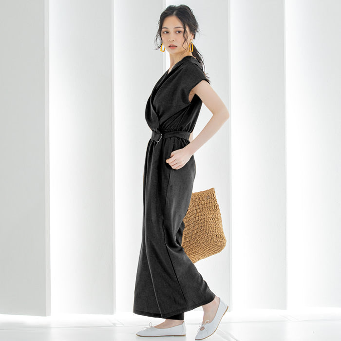 アクアガレージ aquagarage カシュクールオールインワン (ブラック) ブラック