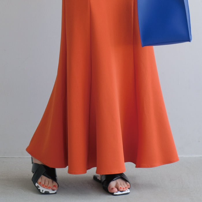 アクアガレージ aquagarage スカート ボトムス レディース 春 秋 マーメイドスカート (オレンジ) オレンジ
