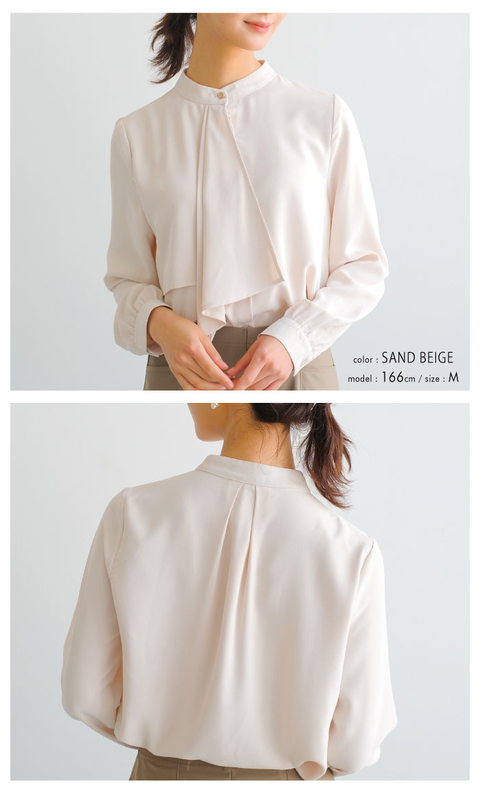 アクアガレージ aquagarage ブラウススカーフタイブラウス