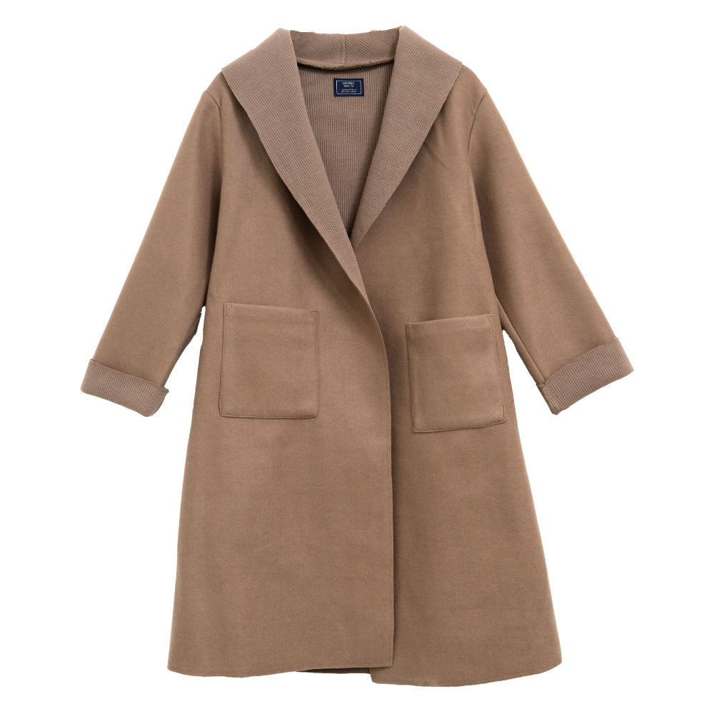 アクアガレージ aquagarage ロングニットコート ニット カーディガン レディース 秋 冬 長袖 大きいサイズ ロングカーディガン ロング丈 ロングガウン トッパーカーディガン 長め コーディガン シンプル 長そで アウター