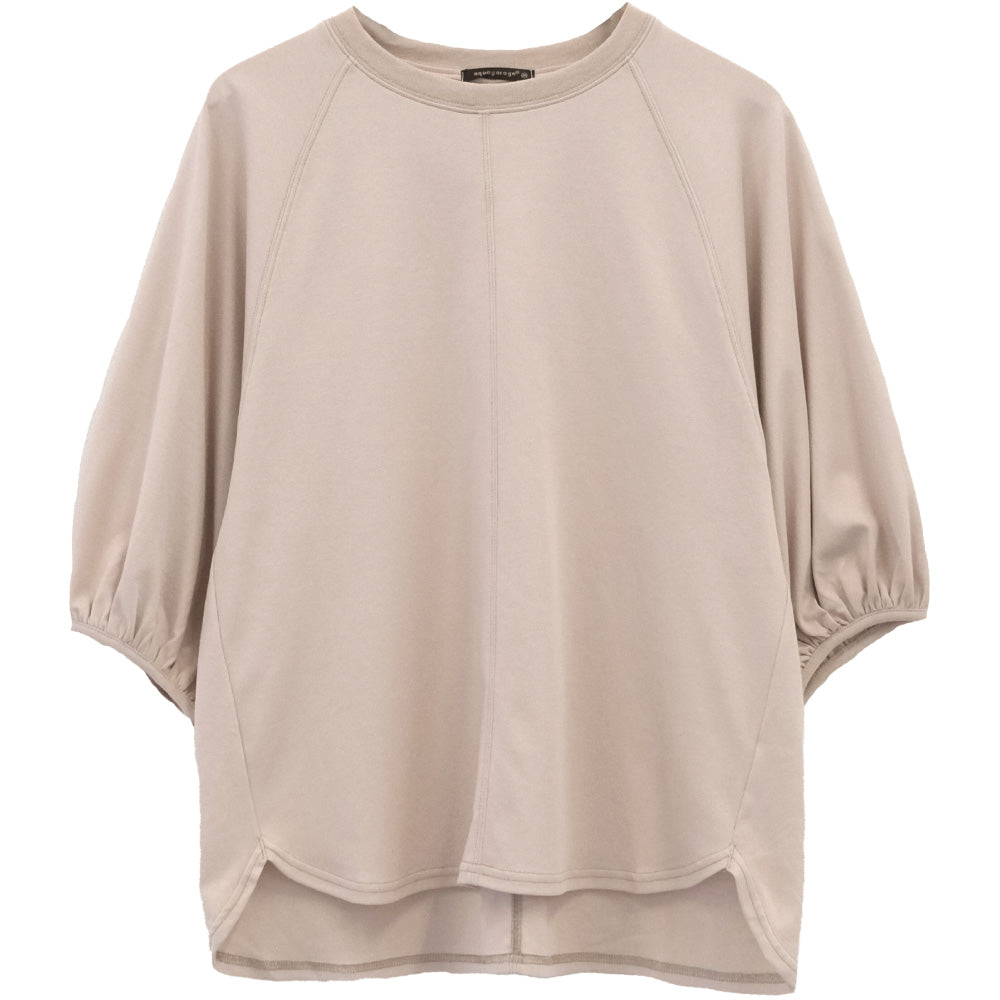 アクアガレージ aquagarage ボリューム半袖Tシャツ (ベージュ) ベージュ