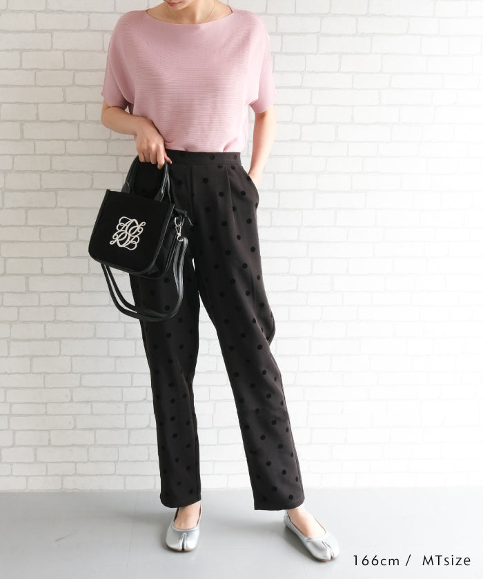 Aqua Garage aquagarage polka dot tapered pants for women Spring Summer Autumn