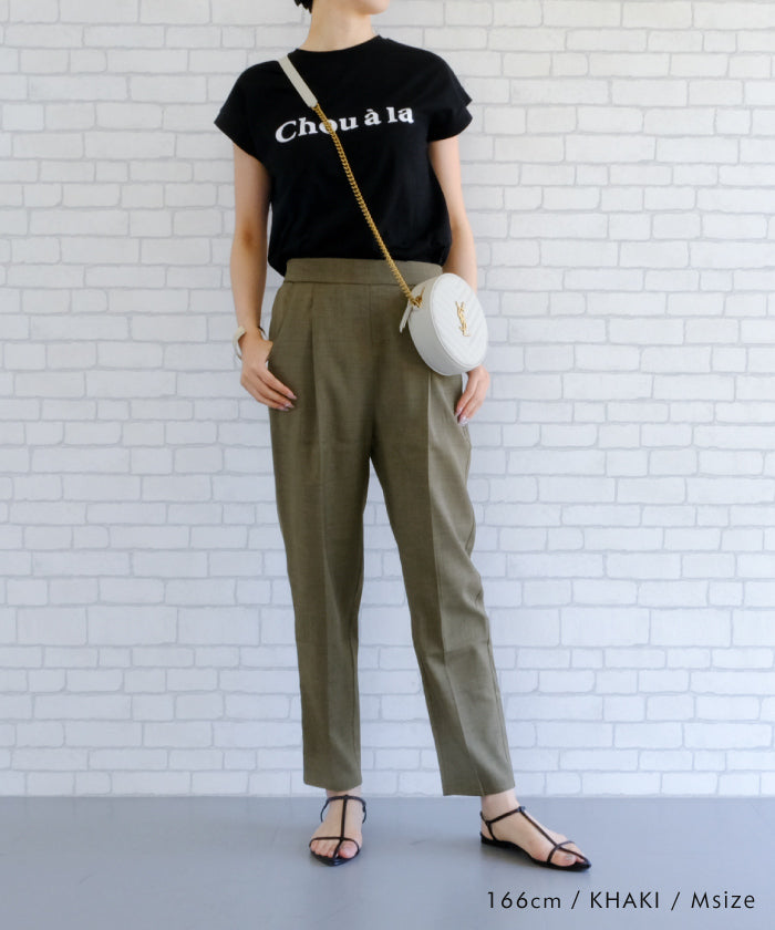 Aqua Garage aquagarage Linen-like Tapered Pants Spring Summer Autumn