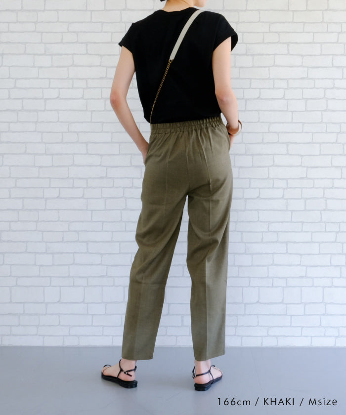 Aqua Garage aquagarage Linen-like Tapered Pants Spring Summer Autumn