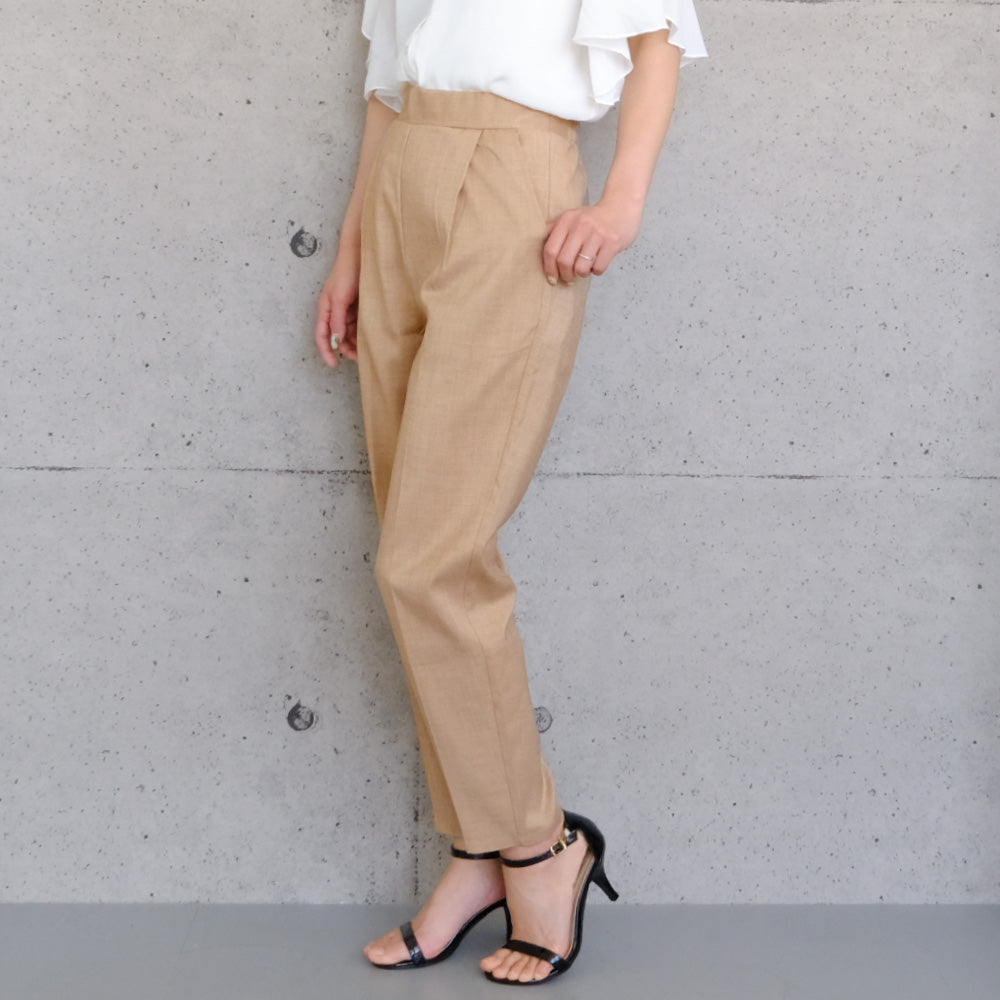 Aqua Garage aquagarage Linen-like Tapered Pants Spring Summer Autumn