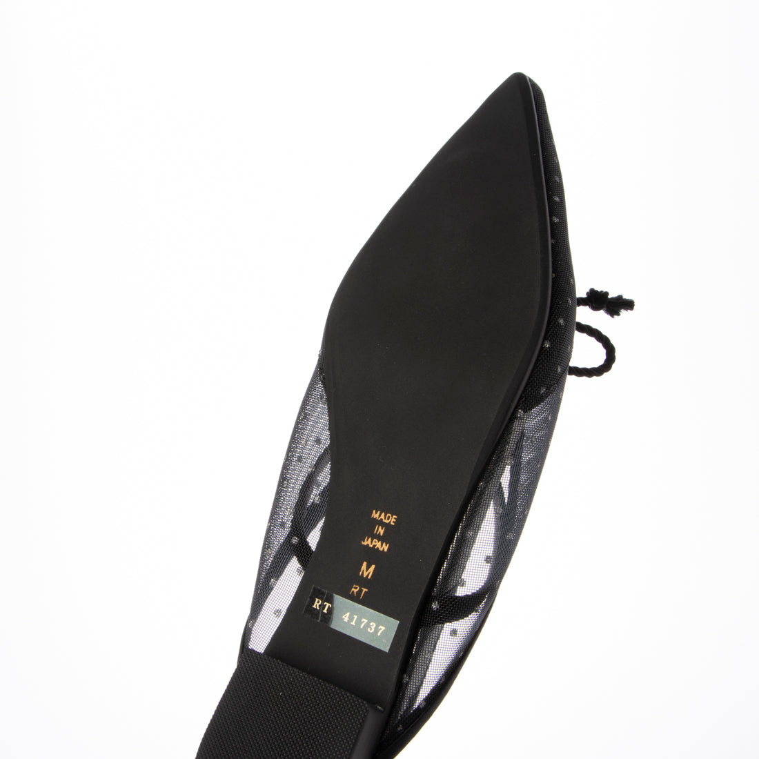 アルテミス バイ ダイアナ artemis by DIANA ドットチュール ワンストラップフラットミュール (黒メッシュ) 黒メッシュ