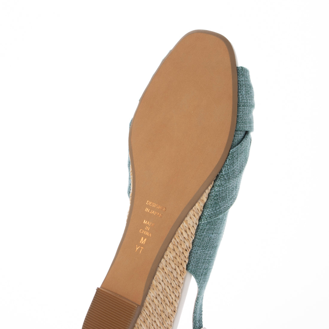 アルテミス バイ ダイアナ artemis by DIANA ウェッジソール バックストラップサンダル (ブルー生地) ブルー生地