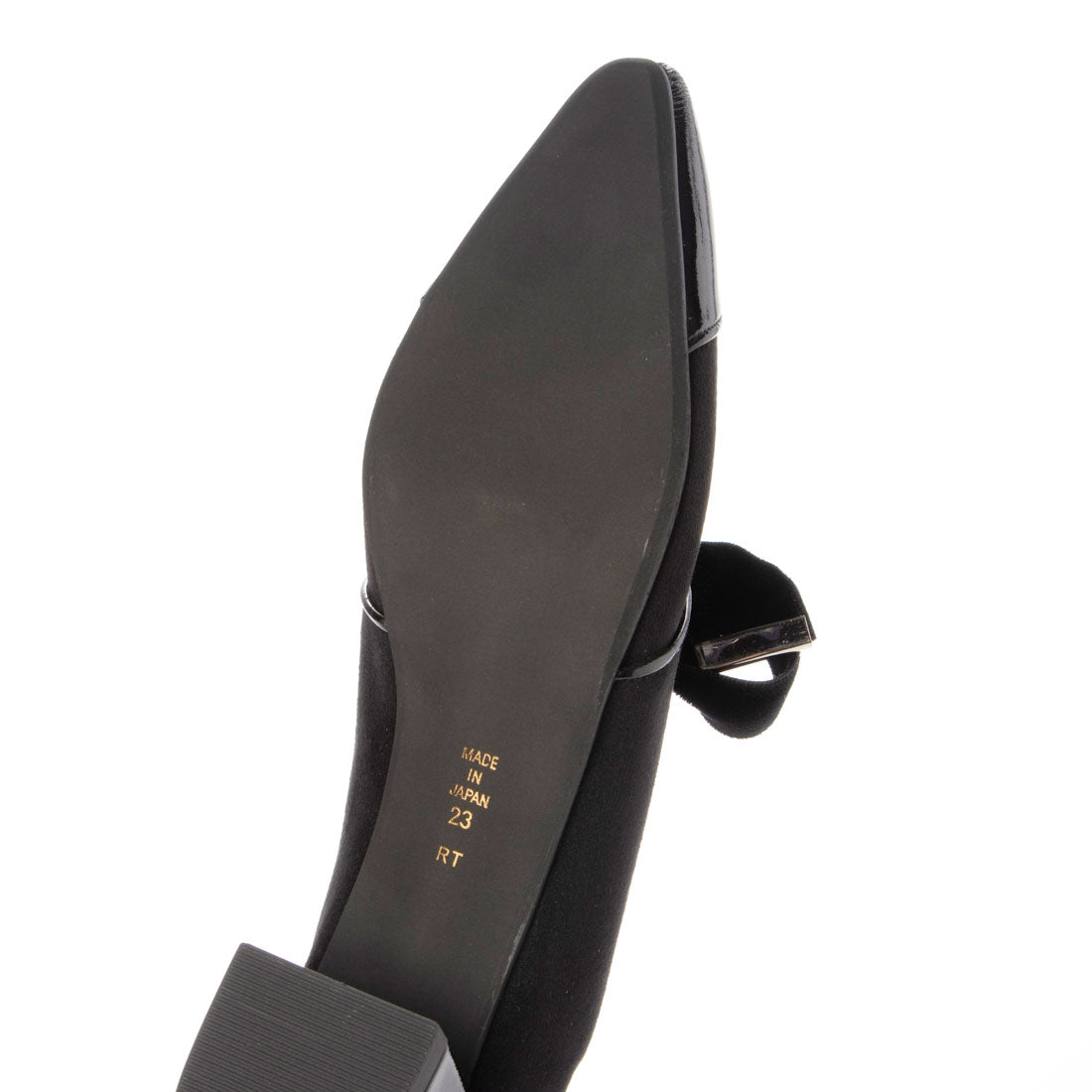 アルテミス バイ ダイアナ artemis by DIANA ベルベットリボン マニッシュシューズ (黒人工シルキー) 黒人工シルキー