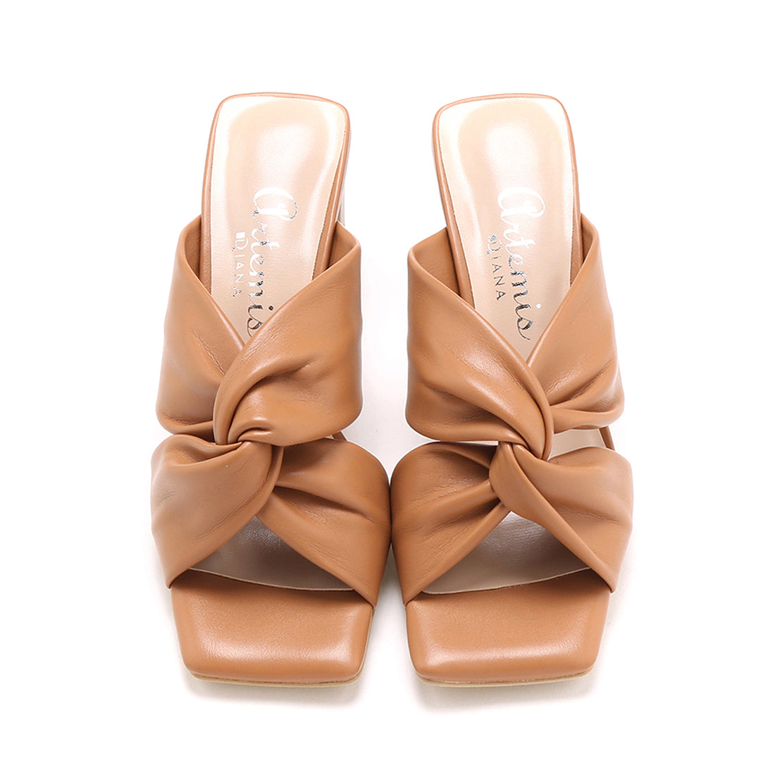 アルテミス バイ ダイアナ artemis by DIANA クロスデザインギャザーミュール