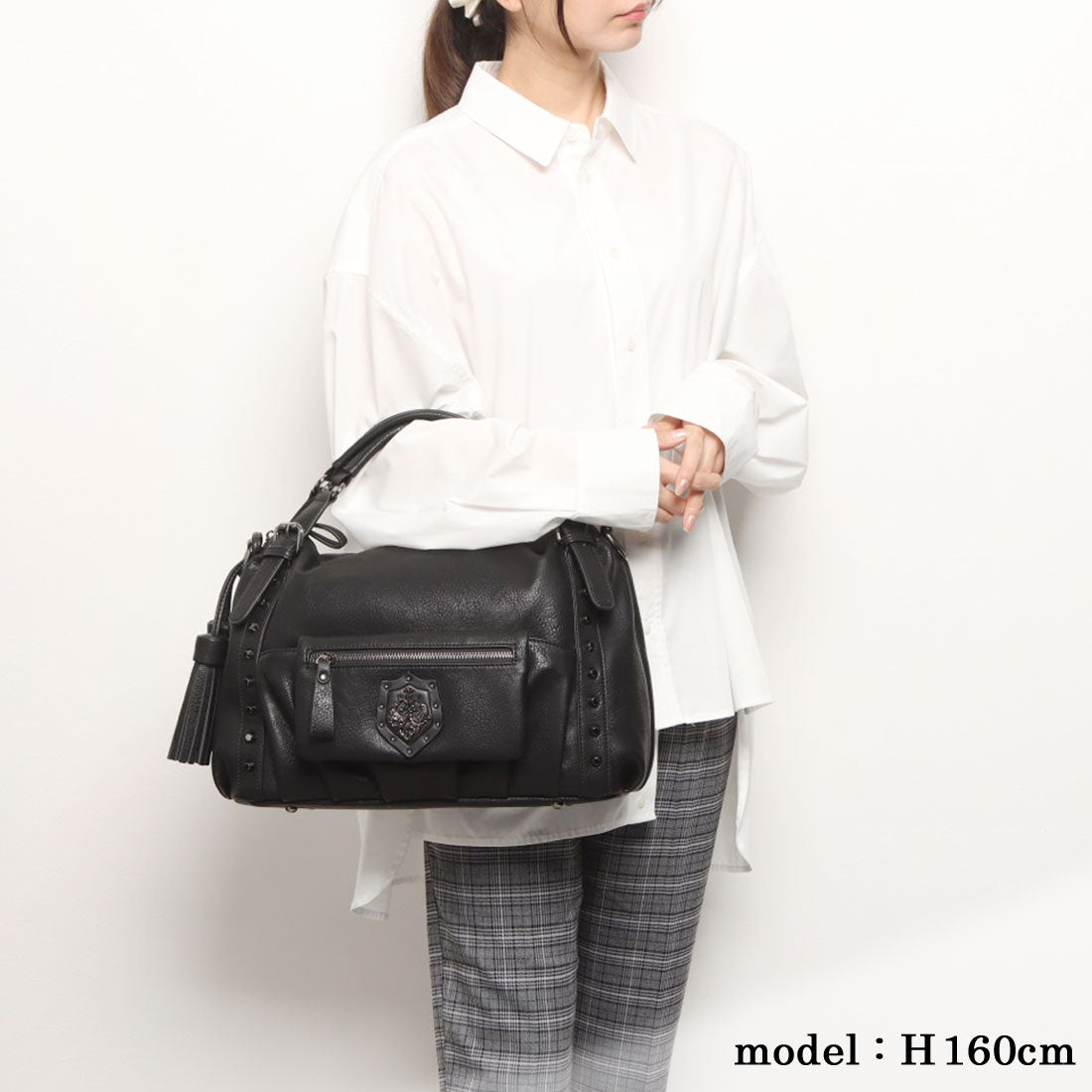 アルセラピィ artherapie カーラ ソフト2WAYボストンバッグ (ブラック) ブラック