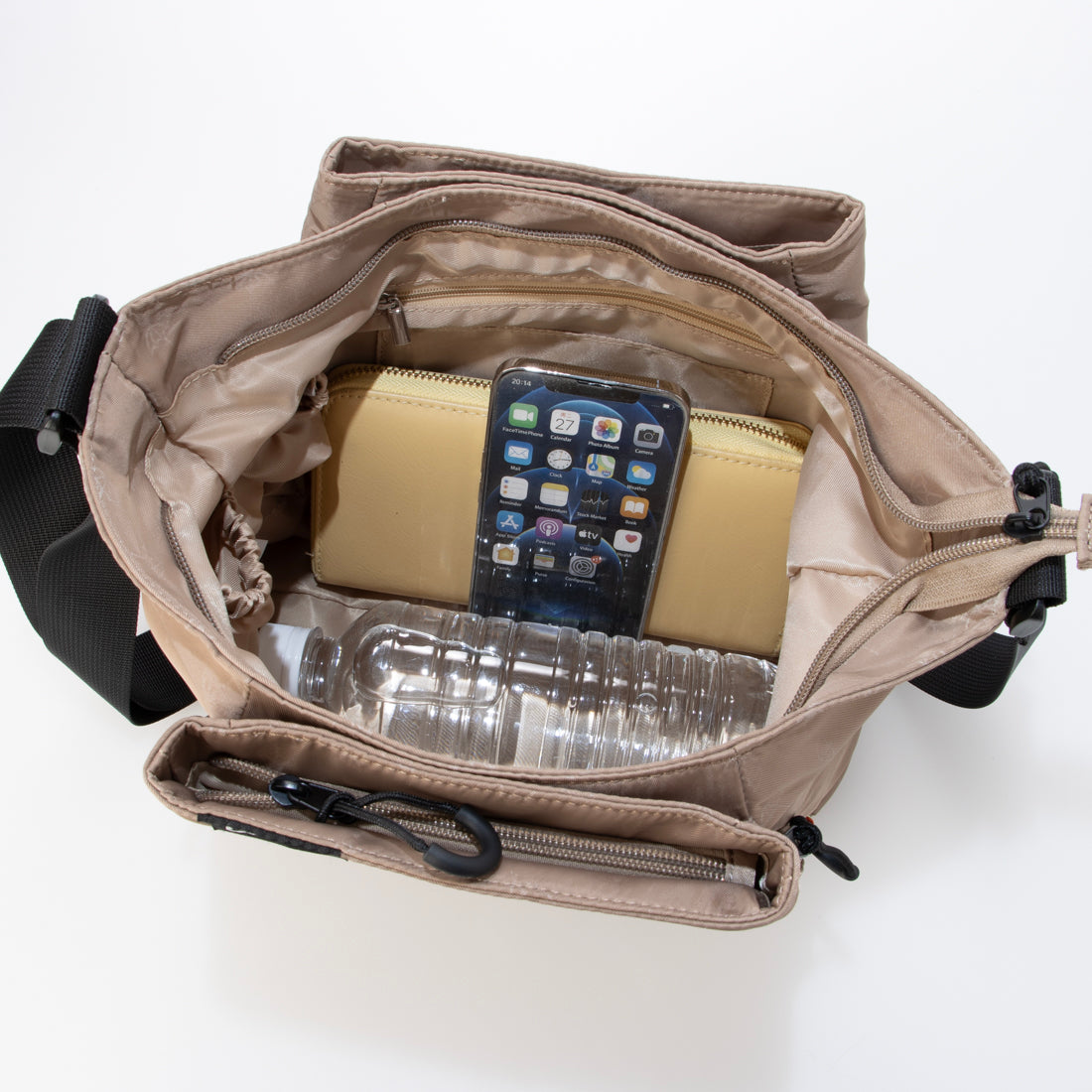 アーニーアーノルドパーマー arnie arnold palmer クリアプリント ショルダー 10ポケット (グレー) グレー