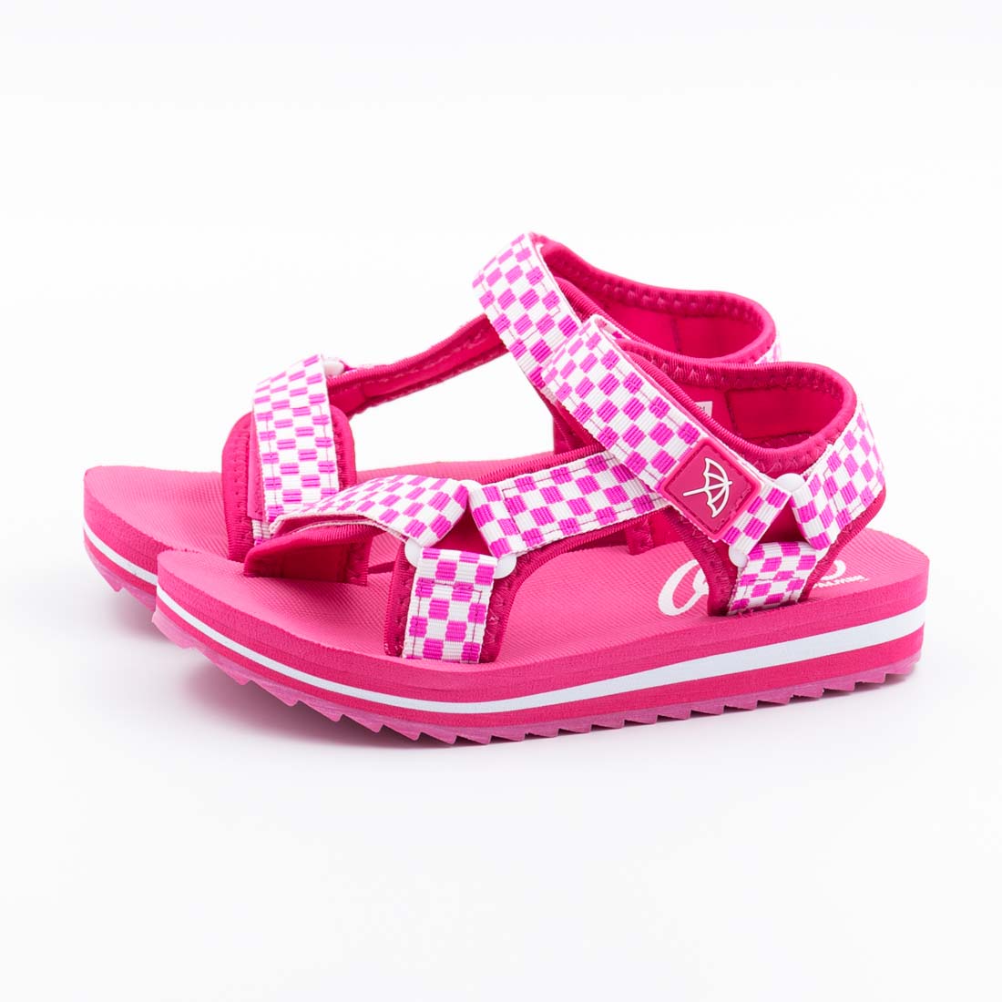 アーニーアーノルドパーマー arnie arnold palmer キッズ サンダル スポーツサンダル マジックテープ スポサン カジュアル 軽量 AN5601 男の子 女の子,プレイドピンク