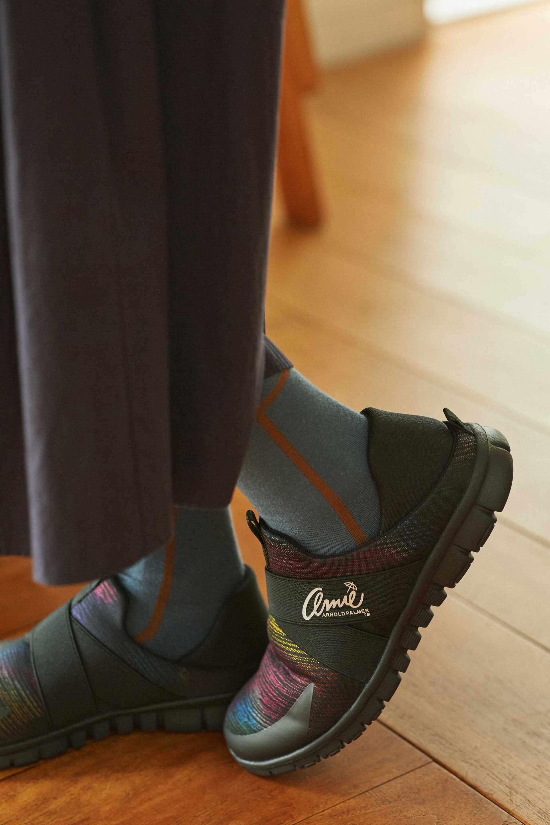 アーニーアーノルドパーマー arnie arnold palmer レディース スニーカー 2WAY スリッポン クロスバンド 履きやすい カジュアル 軽い AN0909