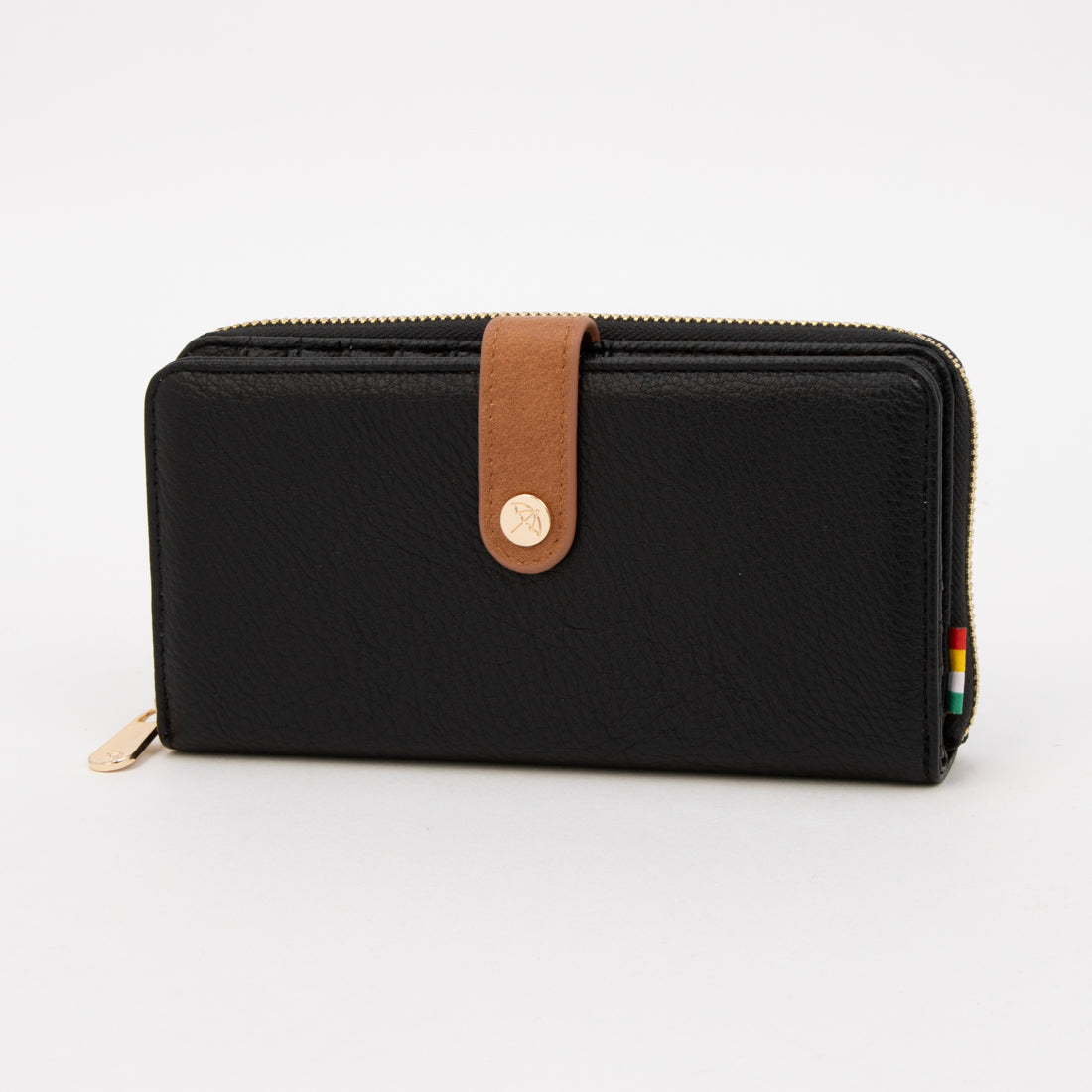 アーニーアーノルドパーマー arnie arnold palmer ナチュラルシュリンク 合皮 ラウンドファスナー財布 (ブラック) ブラック