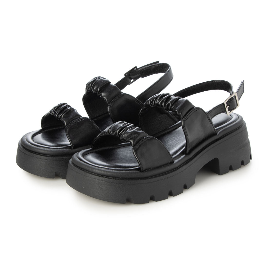 アルシーヴ archives くしゅくしゅサンダル (BLK) BLK