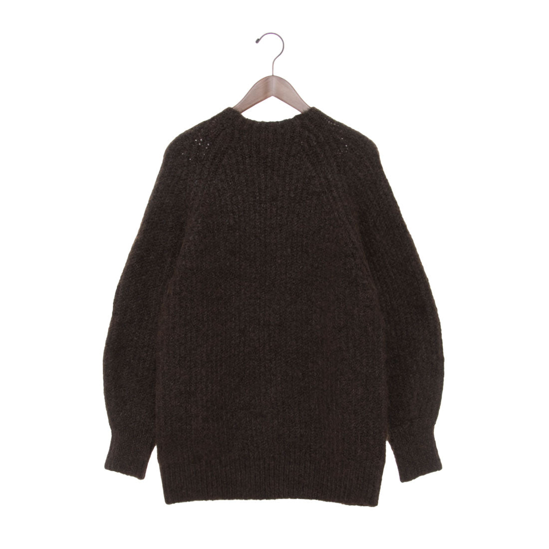 アルシーヴ archives ラグランルーズ畦ニットミニワンピース (BRN) BRN