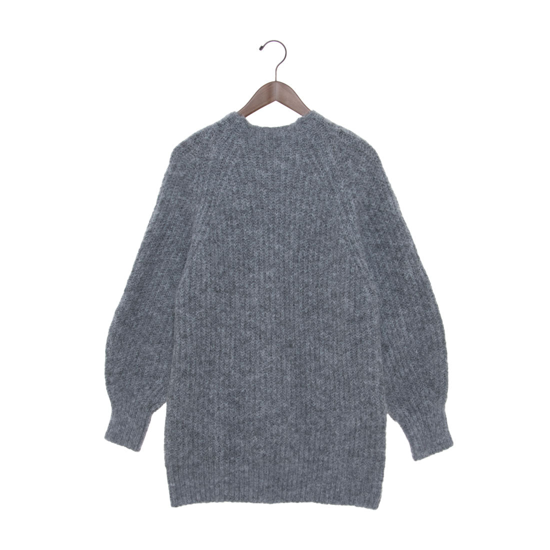 アルシーヴ archives ラグランルーズ畦ニットミニワンピース (GRY) GRY