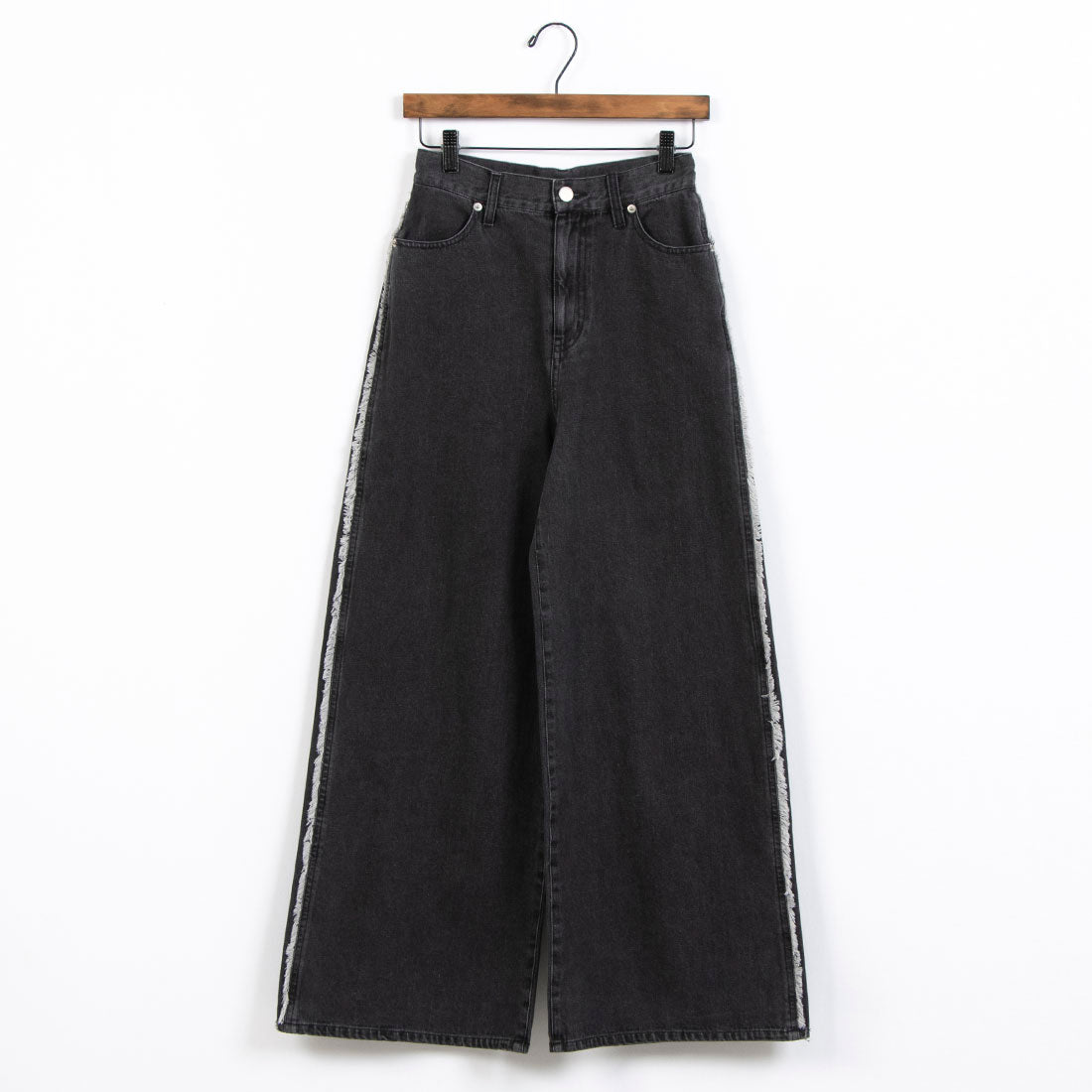 archives archives side fringe wide denim