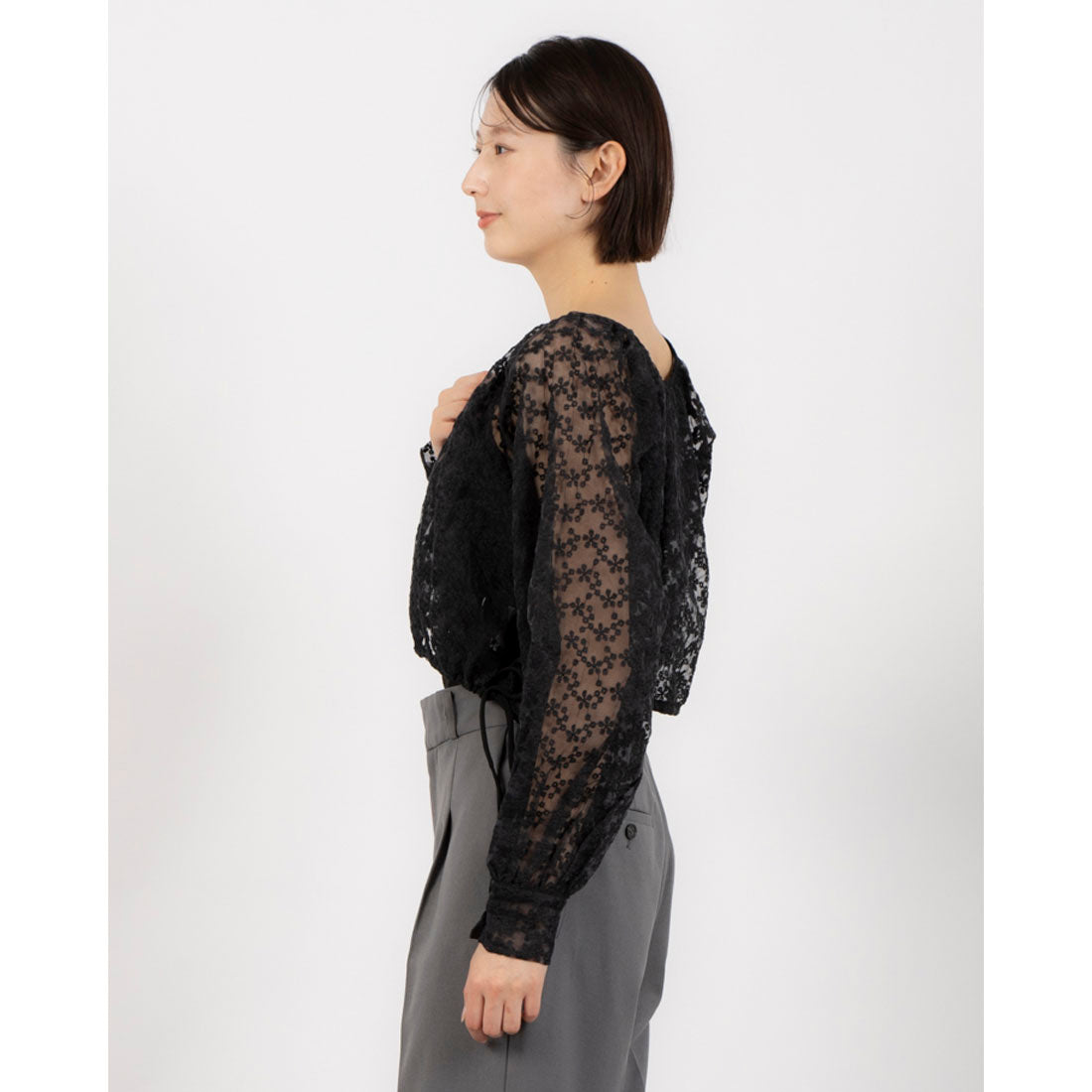 archives archives embroidered organza dot blouse