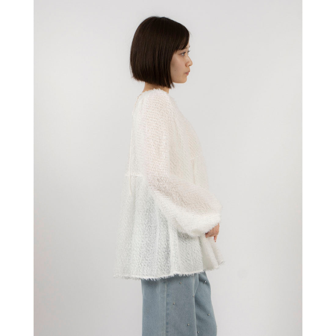 archives archives 飄逸氣球袖上衣