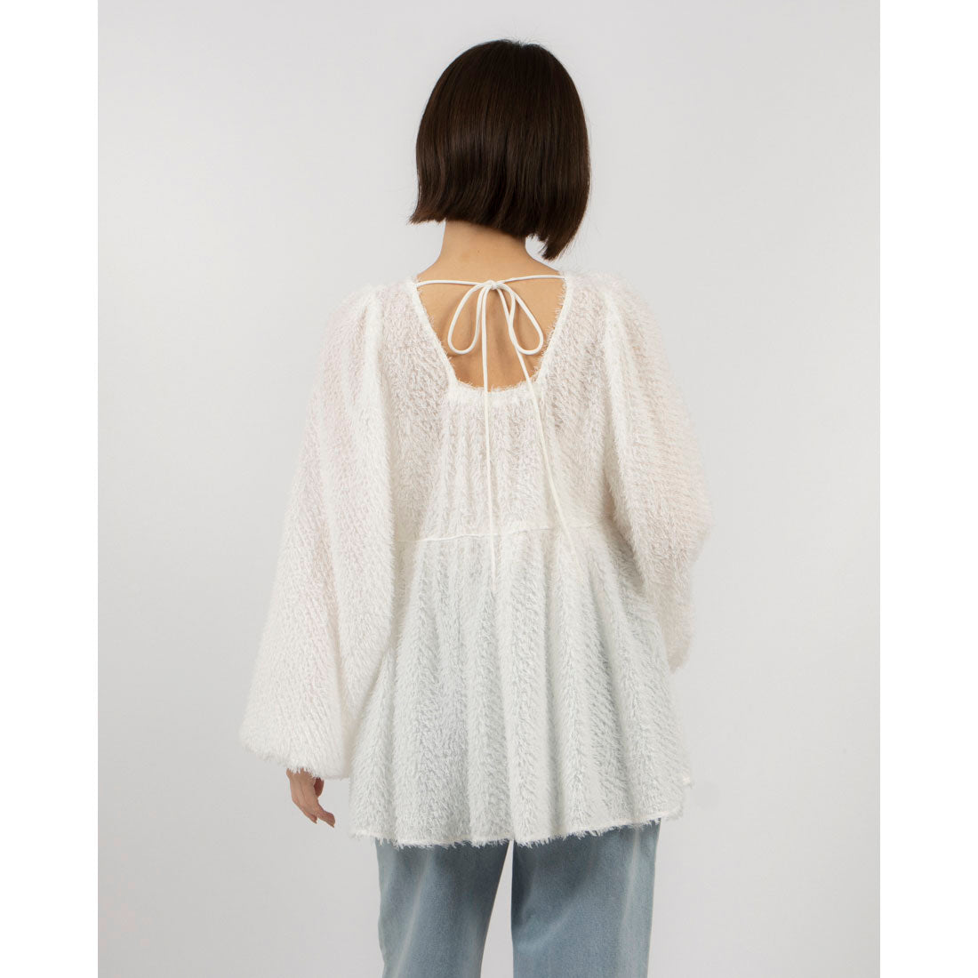 archives archives 飄逸氣球袖上衣