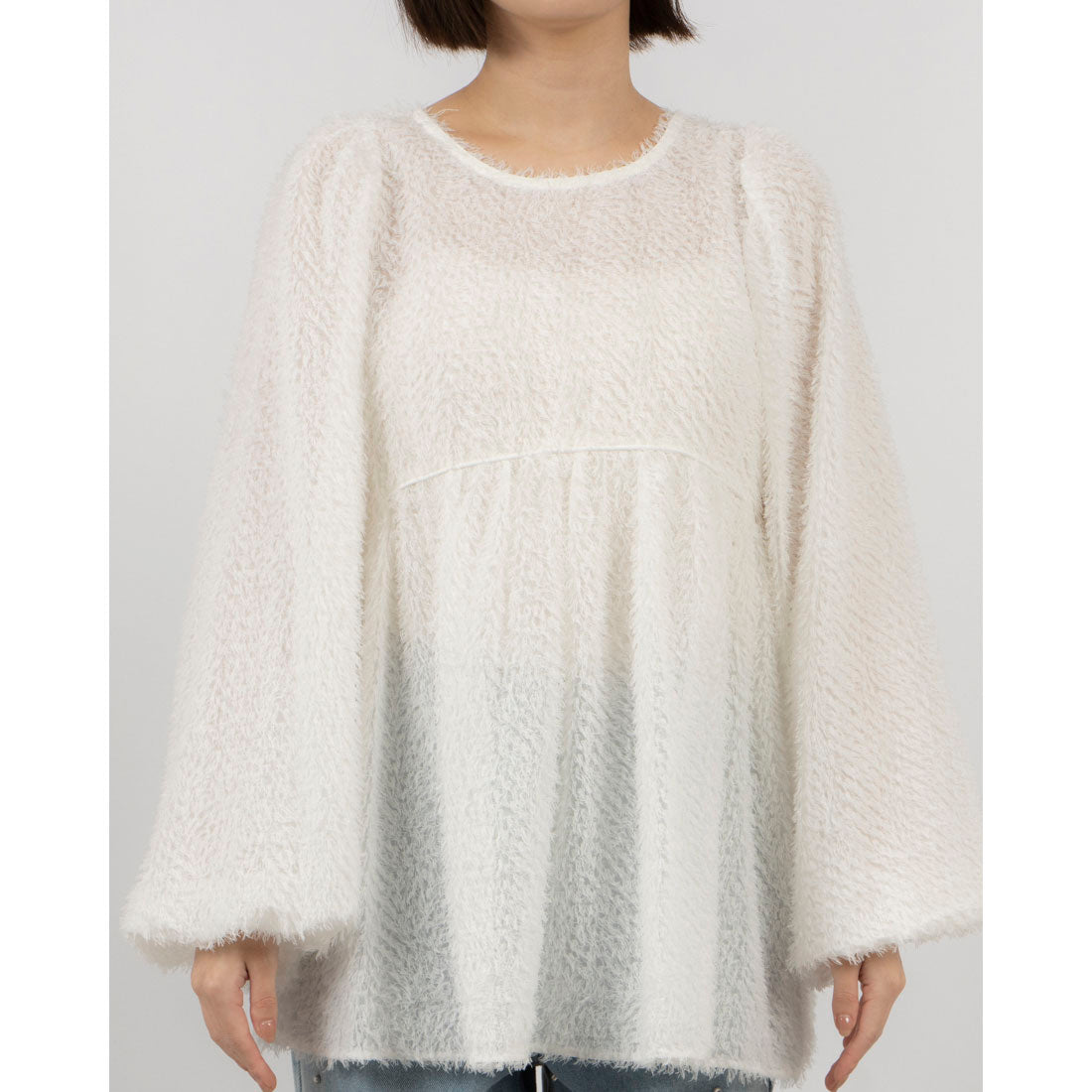 archives archives 飄逸氣球袖上衣