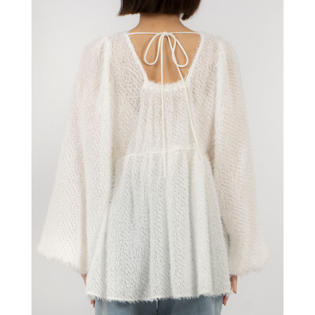 archives archives 飄逸氣球袖上衣