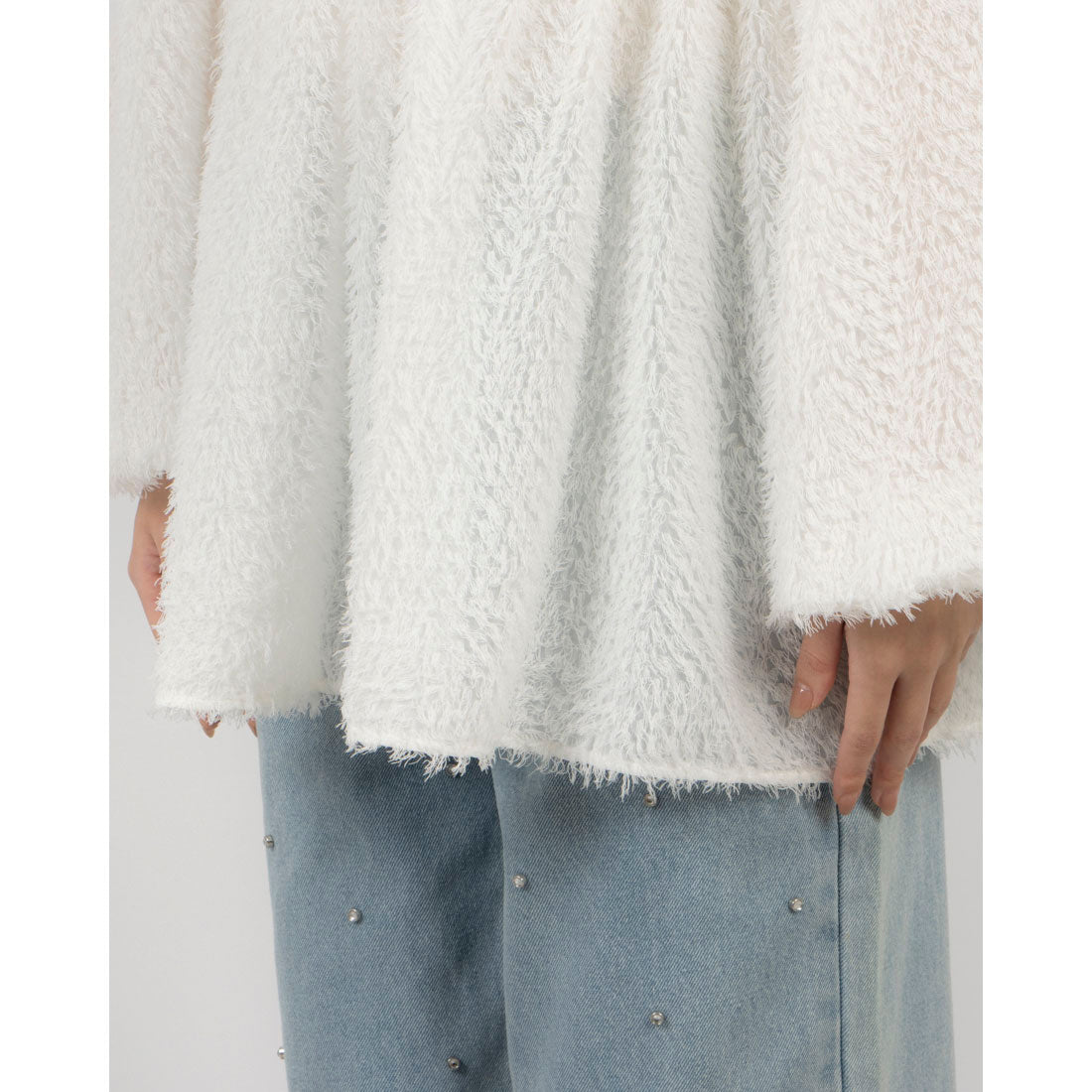 アルシーヴ archives フリンジバルーンスリーブチュニック (IVO) IVO