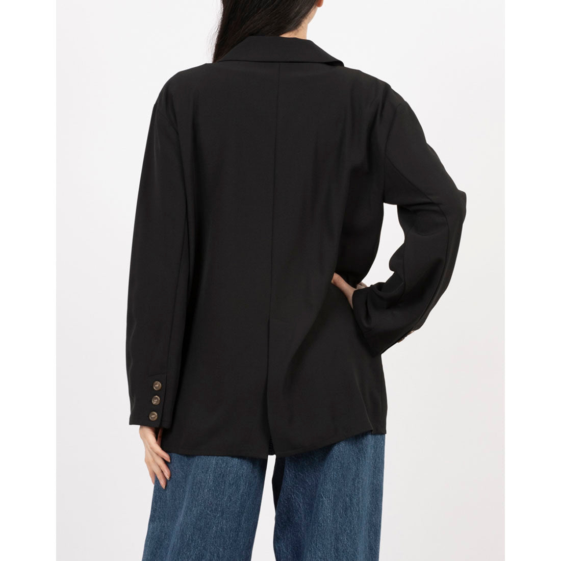 アルシーヴ archives 麻調テーラードジャケット (BLK) BLK