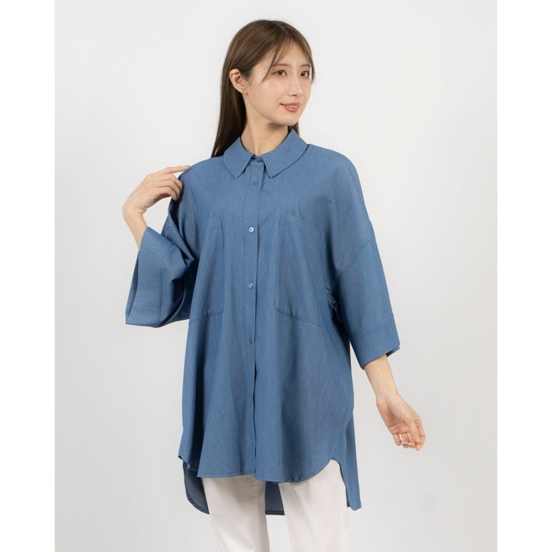 アルシーヴ archives ’Over Shirt’ (BLU) BLU