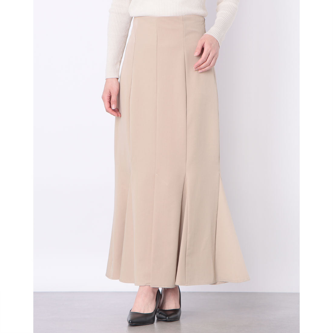 アルシーヴ archives マチ付きマーメイドスカート (BEG) BEG