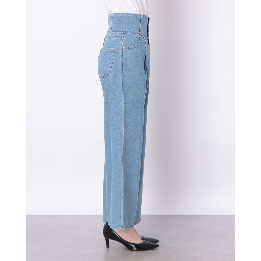 アルシーヴ archives 2wayベルトワイドデニム (BLU) BLU