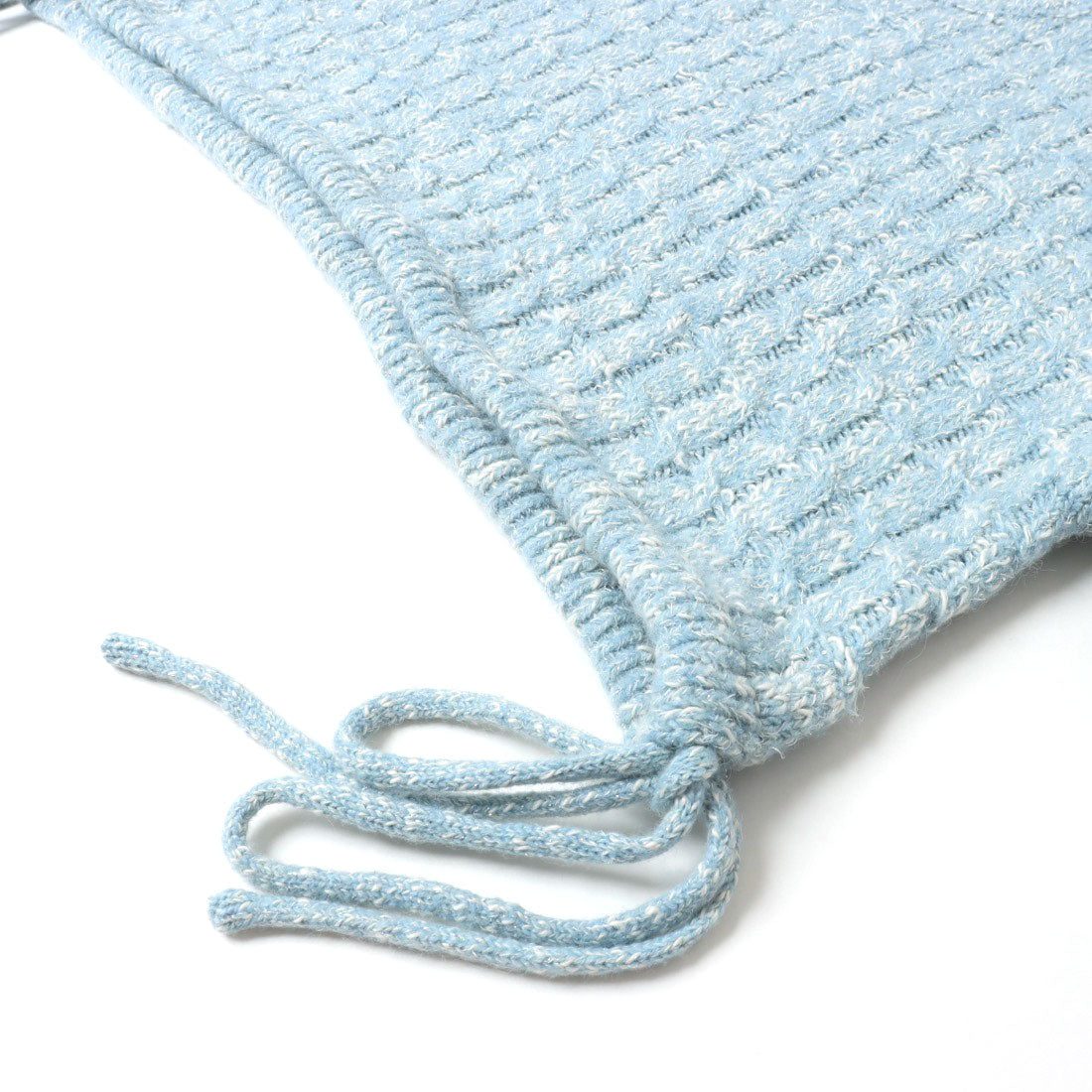 アルシーヴ archives ラメメランジケーブルドロストニット (BLU) BLU