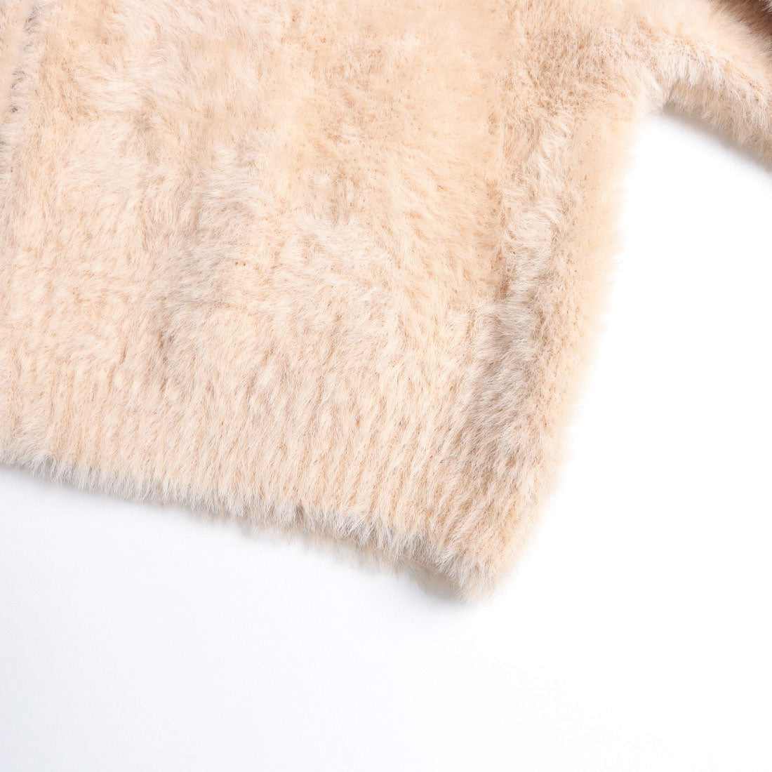 アルシーヴ archives ダブルフェイスフェザーニットカーディガン (IVO) IVO