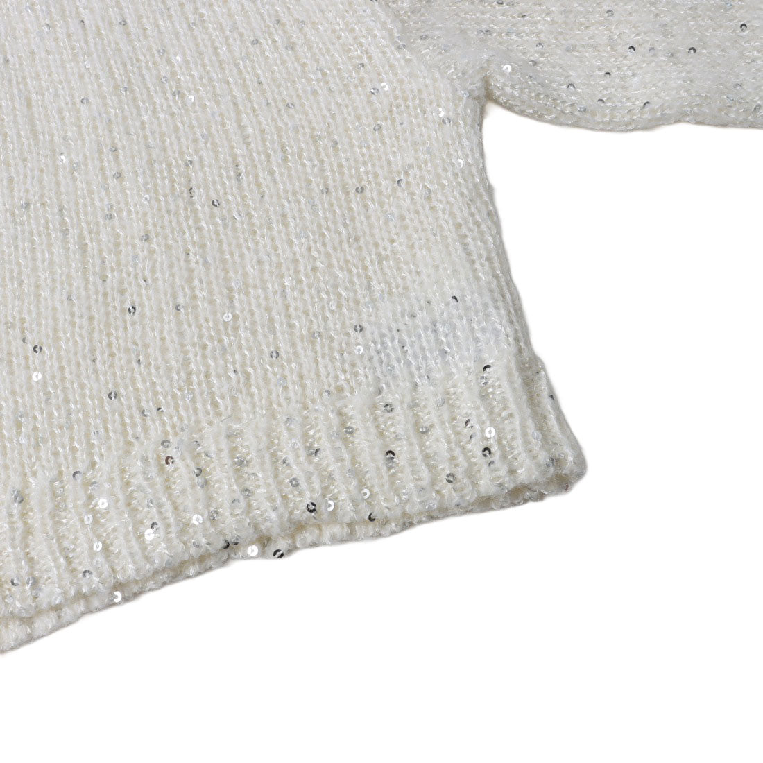 アルシーヴ archives バックレースアップスパンコール透かしニット (IVO) IVO