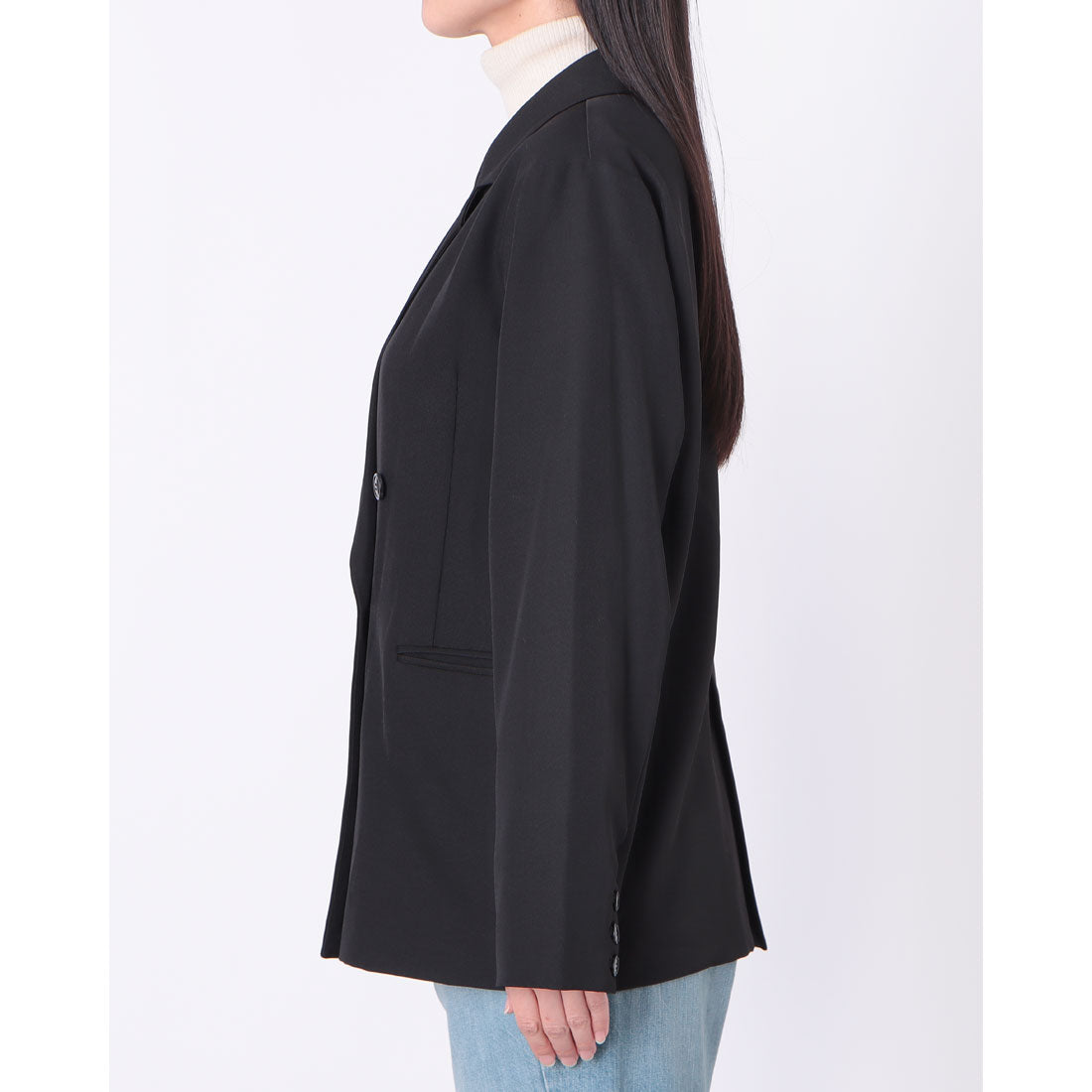 アルシーヴ archives ダブルブレストテーラードジャケット (BLK) BLK